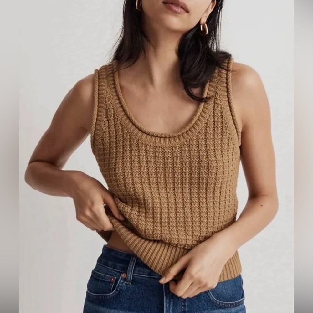 Madewell textured sweater tank, NWOT